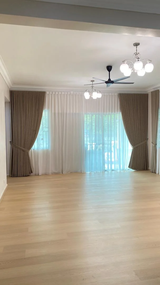 Taupe sheer curtains